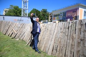 Foreign delegation in Borodyanka