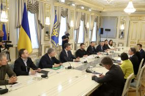 Volodymyr Zelenskyi and Anthony Blinken