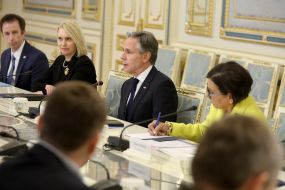 Bridget Brink and Anthony Blinken