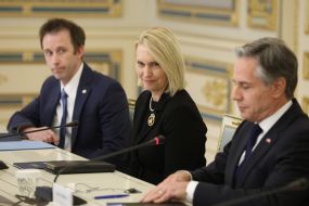 Bridget Brink and Anthony Blinken