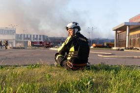 Consequences of two guided air bombs hitting the "Epicentr" hypermarket in Kharkiv