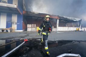 Consequences of two guided air bombs hitting the "Epicentr" hypermarket in Kharkiv