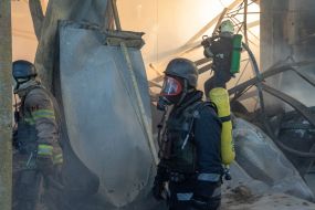 Consequences of two guided air bombs hitting the "Epicentr" hypermarket in Kharkiv