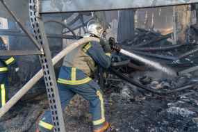 Consequences of two guided air bombs hitting the "Epicentr" hypermarket in Kharkiv