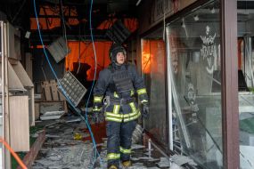 Consequences of two guided air bombs hitting the "Epicentr" hypermarket in Kharkiv