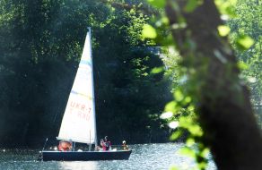 Summer vacation on Obolonsky Island in Kyi
