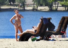 Summer vacation on Obolonsky Island in Kyi
