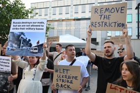 Participants of the action near the US Embassy