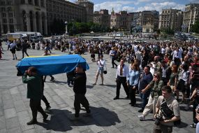 Farewell to paramedic Iryna Tsybukh