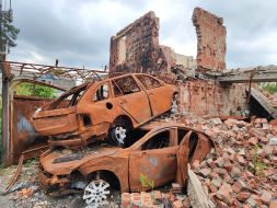 Traces of the Russian occupation in the city of Irpin