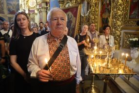 Прощание с погибшим на фронте военным фотографом Арсеном Федосенко