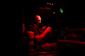 Ukrainian servicemen of the attack drone battalion