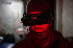 Ukrainian servicemen of the attack drone battalion