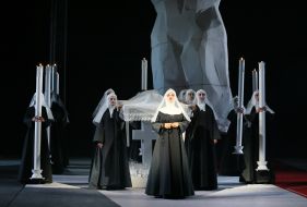 Premiere of the opera "Dialogues of the Carmelites", at the Lviv National Opera