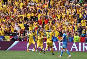 Football. Euro-2024. The national team of Romania - the national team of Ukraine