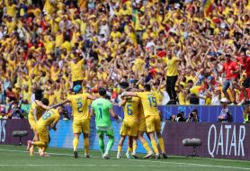 Football. Euro-2024. The national team of Romania - the national team of Ukraine