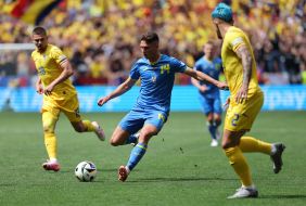 Football. Euro-2024. The national team of Romania - the national team of Ukraine