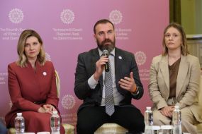 Olena Zelenska, Oksen Lisovyi and Valeriya Ionan
