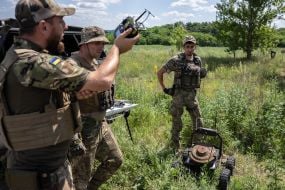 Servicemen of the 47th engineering brigade of the Armed Forces of Ukraine