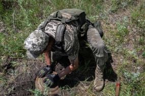 Servicemen of the 47th engineering brigade of the Armed Forces of Ukraine