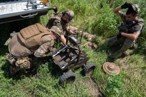 Servicemen of the 47th engineering brigade of the Armed Forces of Ukraine