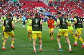 Soccer. National team of Ukraine - national team of Belgium