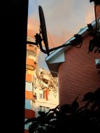 Consequences of a missile attack on a nine-story building in the Dnieper