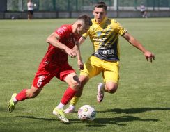 Game moment of a friendly match