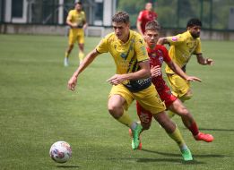 Game moment of a friendly match