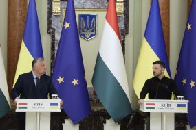 Volodymyr Zelenskyi and Viktor Orban