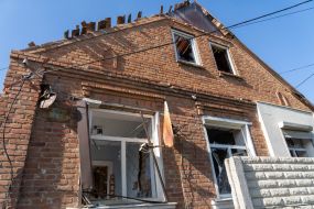Destroyed residential building
