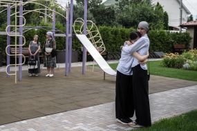 Natalia Sadikova with children