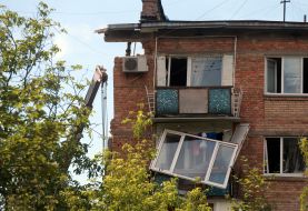 Consequences of hitting a residential building in Kyiv