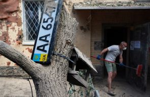 Consequences of hitting a residential building in Kyiv