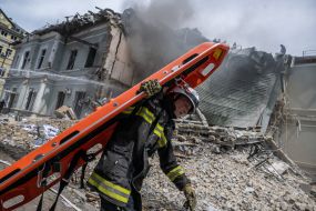 Consequences of hitting the building of the "Okhmatdyt" children's hospital
