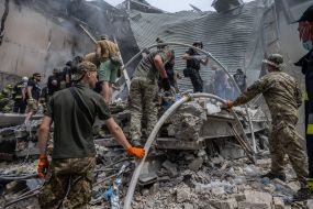 Consequences of hitting the building of the "Okhmatdyt" children's hospital