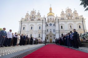 Молитовний захід на території Києво-Печерської лаври