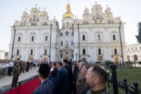 Молитовний захід на території Києво-Печерської лаври