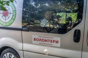 Evacuation of people in the Kharkov region