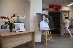 Photo of doctor Svitlana Lukyanchyk, who died as a result of a Russian missile attack,