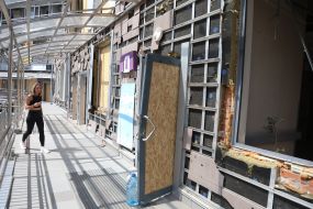 Consequences of hitting the building of the "Okhmatdyt" children's hospital