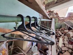 The building of the infectious disease hospital in the city of Myrnograd was destroyed as a result of the FAB-500 aerial bomb attack