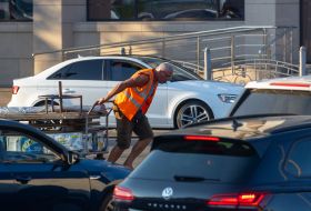 Man with a cart