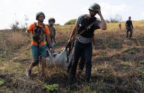 Practicing skills for evacuating the wounded