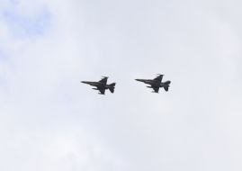 First F-16s in the skies of Ukraine