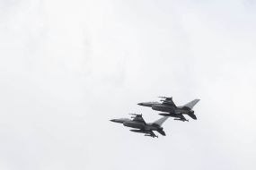 First F-16s in the skies of Ukraine
