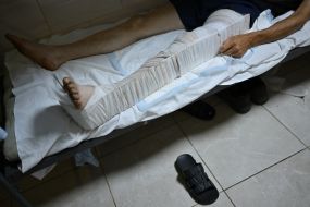 Russian prisoners of war in a cell in one of the Ukrainian prisons