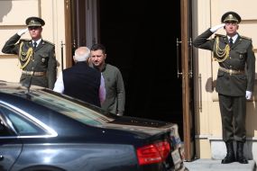 Volodymyr Zelenskyi and Narendra Modi