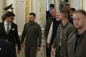 Volodymyr Zelenskyi and Narendra Modi