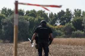 Demining in Chuguyiv District, Kharkiv Region